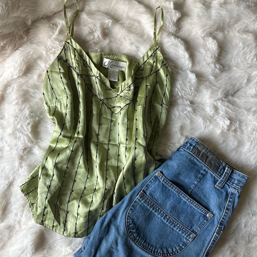 American-vintage Women's Green Tank